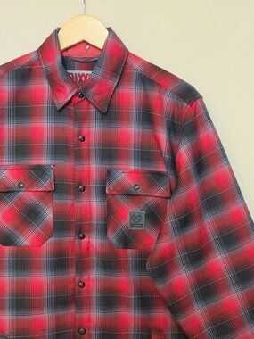 DIXXON The Johnny Sherpa Lined Flannel Jacket L